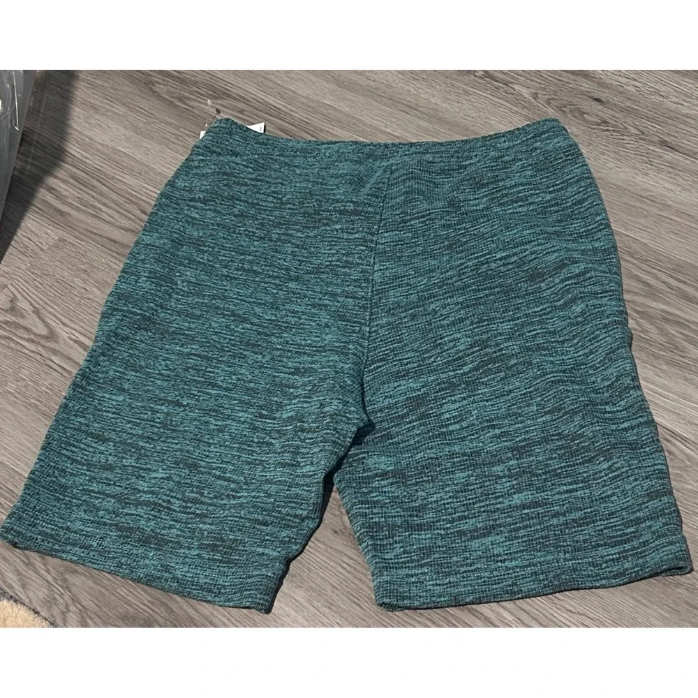 Old Navy Knit Shorts Boys XL 14-16 Teal Space Dye NEW Drawstring Athletic